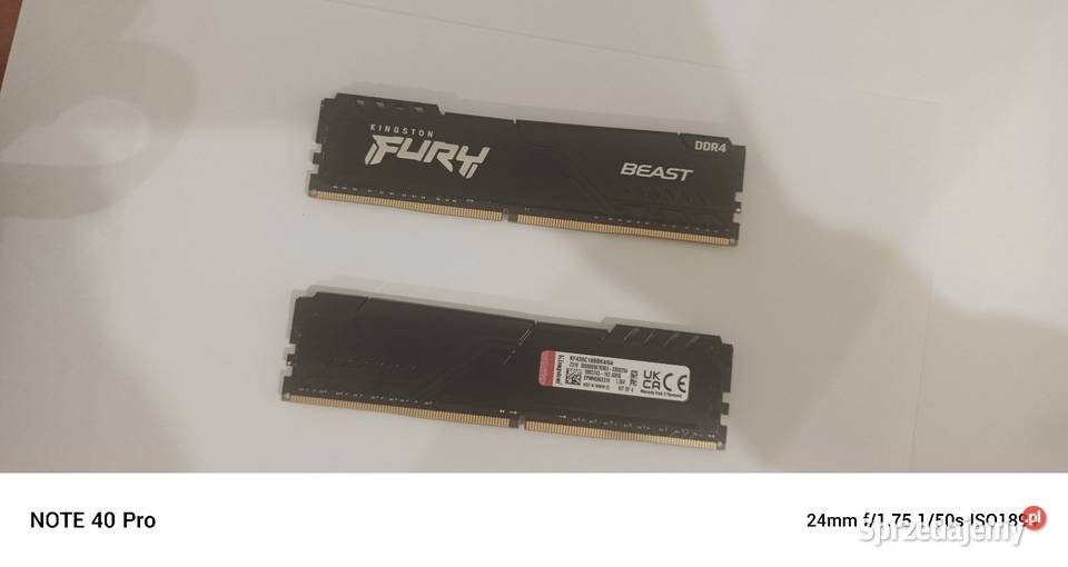 Pamięć RAM DDR4 32 GB Kingston beast PC3200 400MHz warmińsko-mazurskie Jeziorany
