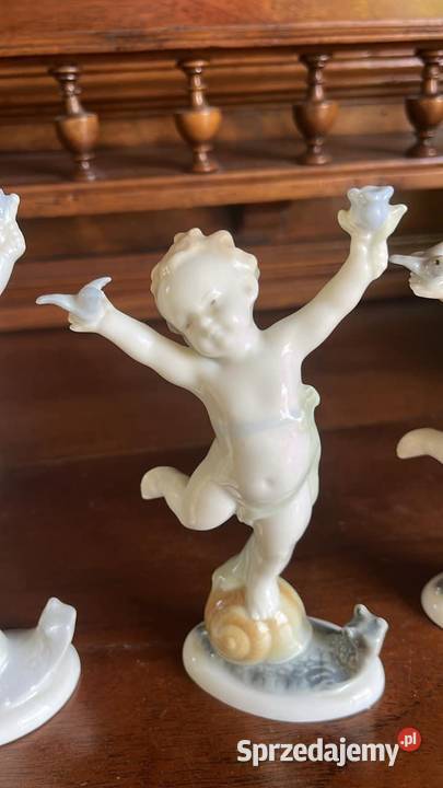 Wiosna Figurki Pory Roku Ilmenau Porzellanfabrik Gdańsk sprzedam