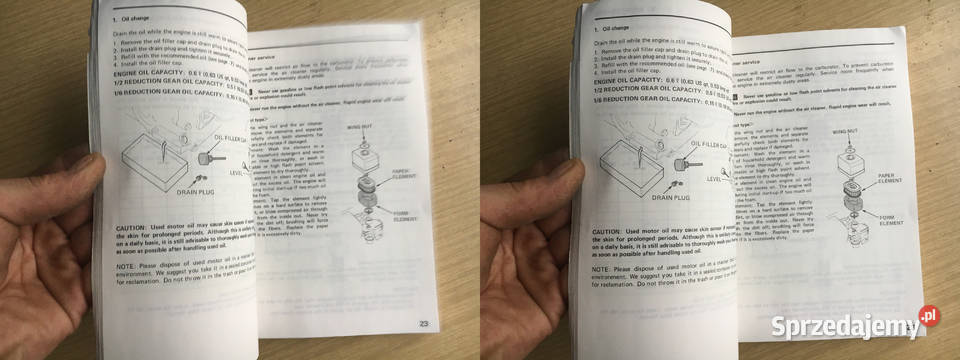 Honda GX110 GX140 GX160 Owners Manual Łęczyca