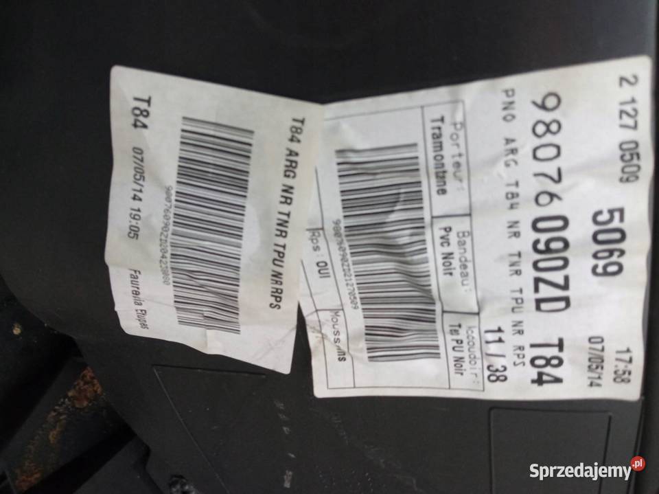 TAPICERKA BOCZEK PRAWY LEWY TYŁ KOMPLET ROLETA