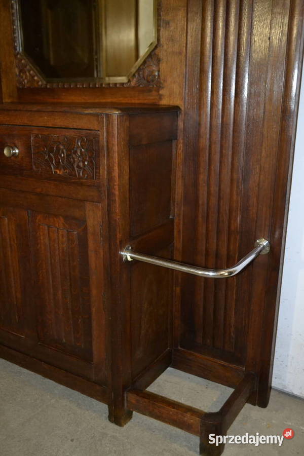 wieszak garderoba artdeco 1920 dąb Będzin