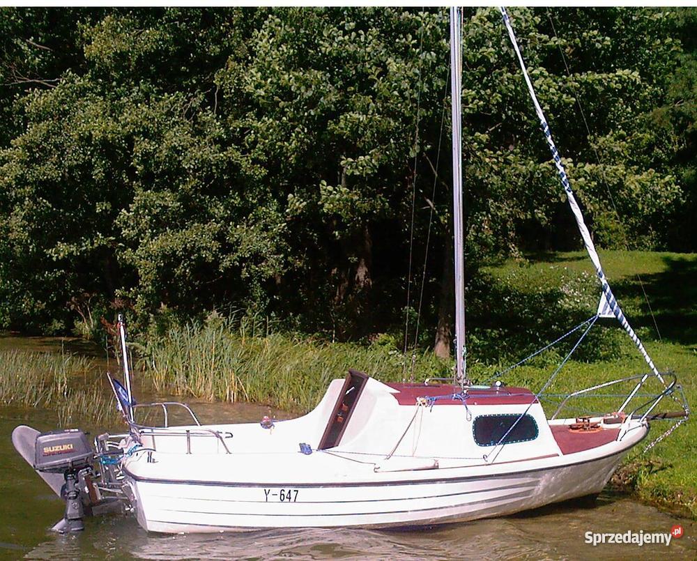 Jacht żaglowy KORMORAN łódź kabinowa przyczepa podlaskie