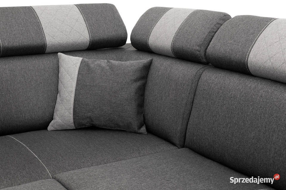 Narożnik Szary Duży z Funkcją Spania WOJTEK Rzeszów