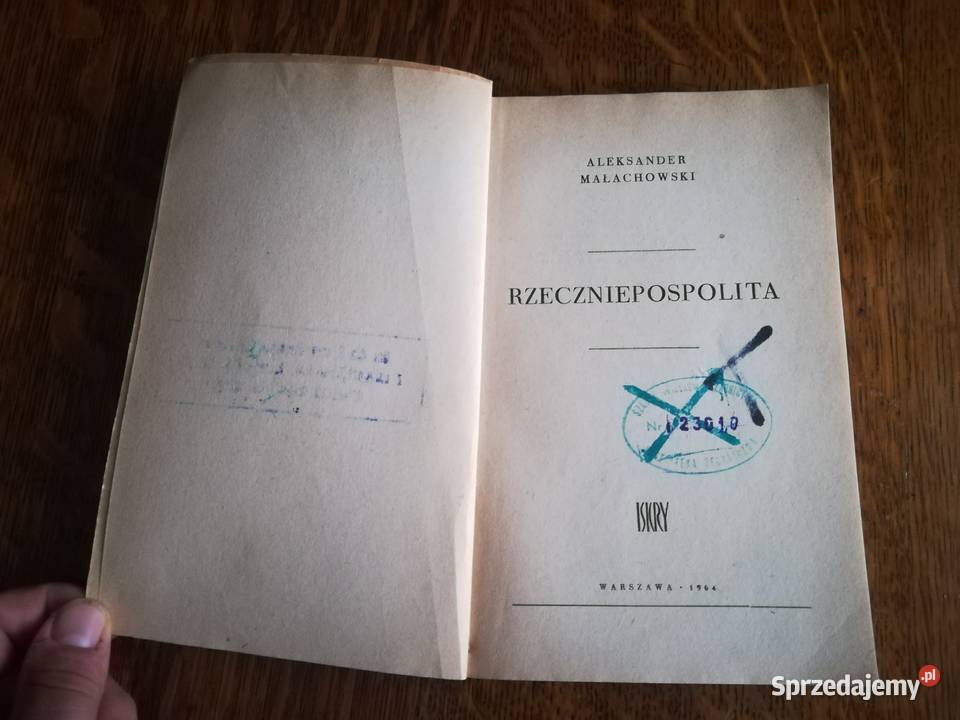 Rzeczniepospolita Aleksander Małachowski ISKRY Pozostałe Kręćkowo sprzedam
