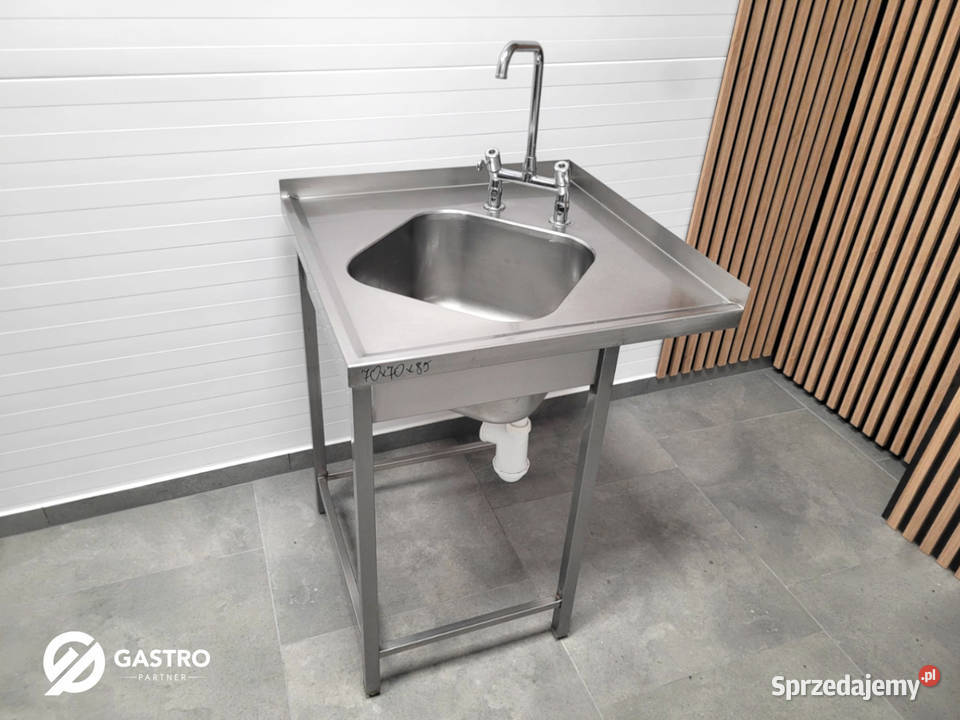 Zlew gastronomiczny narożny 70x70x85 Ostrów Wielkopolski