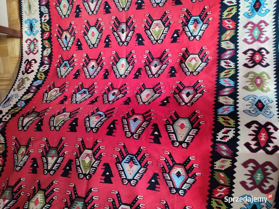 Kilim wełniany duży z zawieszkami Białystok sprzedam