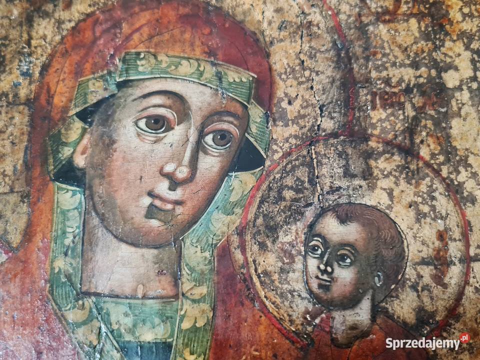 Ikona Matka Boża Tychwińska srebro 0358 mazowieckie Warszawa