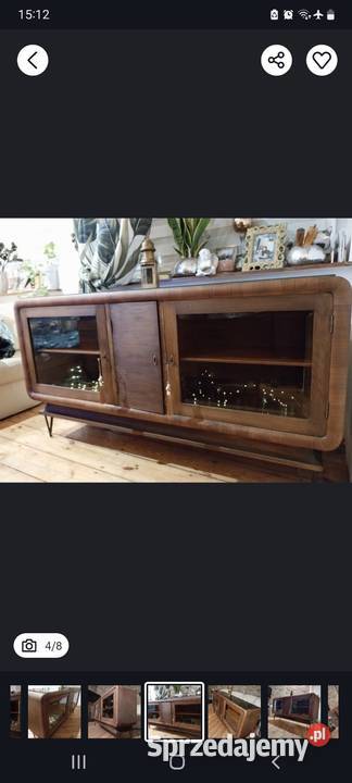 Przedwojenna witryna art deco komoda barek Gdańsk sprzedam