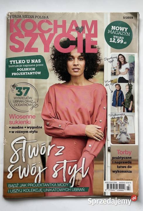 Kocham Szycie 32019 magazyn krawiecki 37 Warszawa sprzedam