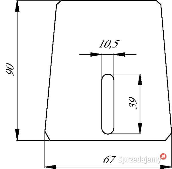 Skrobak 3 x 67 x 90 mm 957147 Kamionna