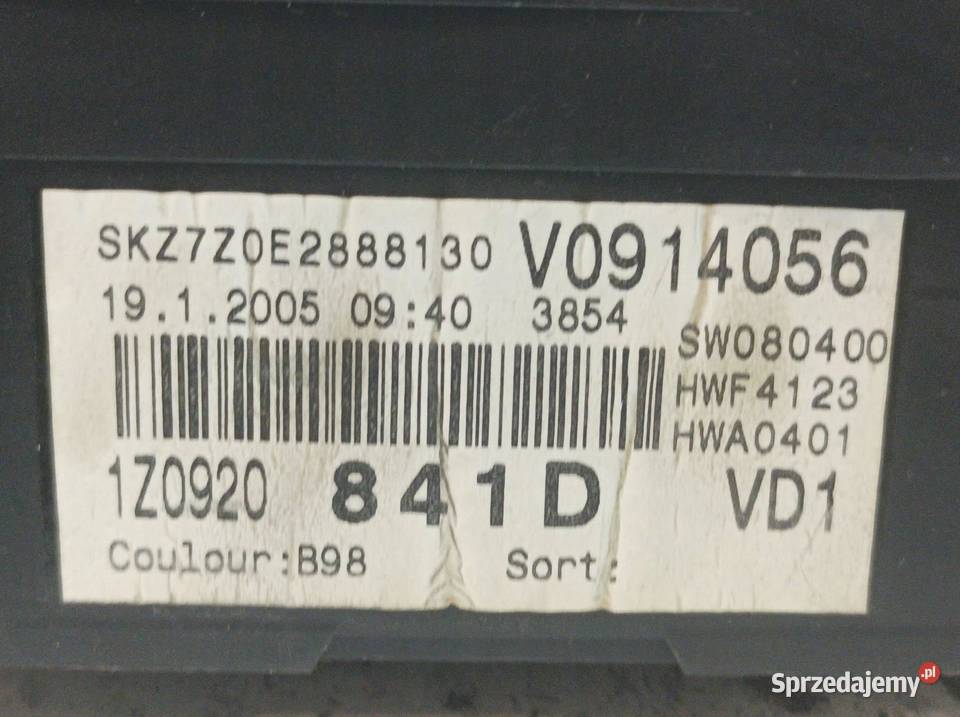 LICZNIK 1Z0920841D Skoda Octavia II 20042013