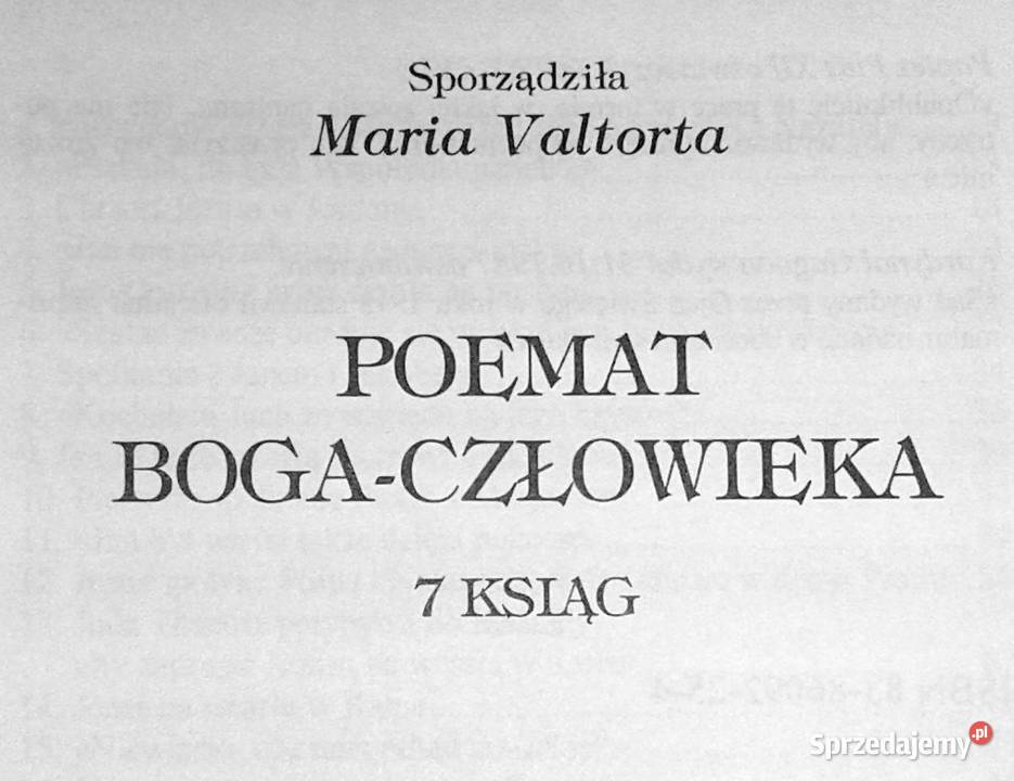 Poemat BogaCzłowieka Księga 2 Cz 1 Maria Chełm