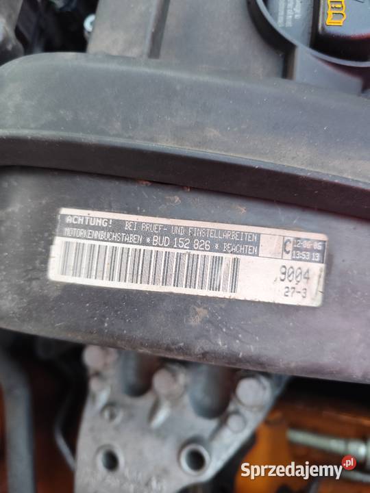 Silnik 14 16V 80 BUD skoda seat golf polo 9n Motoryzacja Namysłów