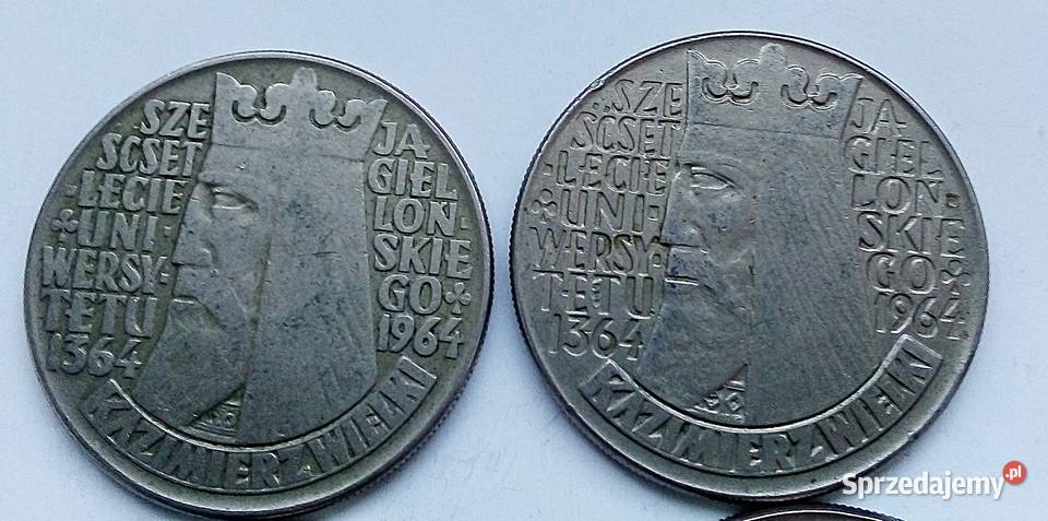 POLSKA10 1964 rbzCuNi KWIELKI WYPUKŁY WKLĘSŁY Legionowo