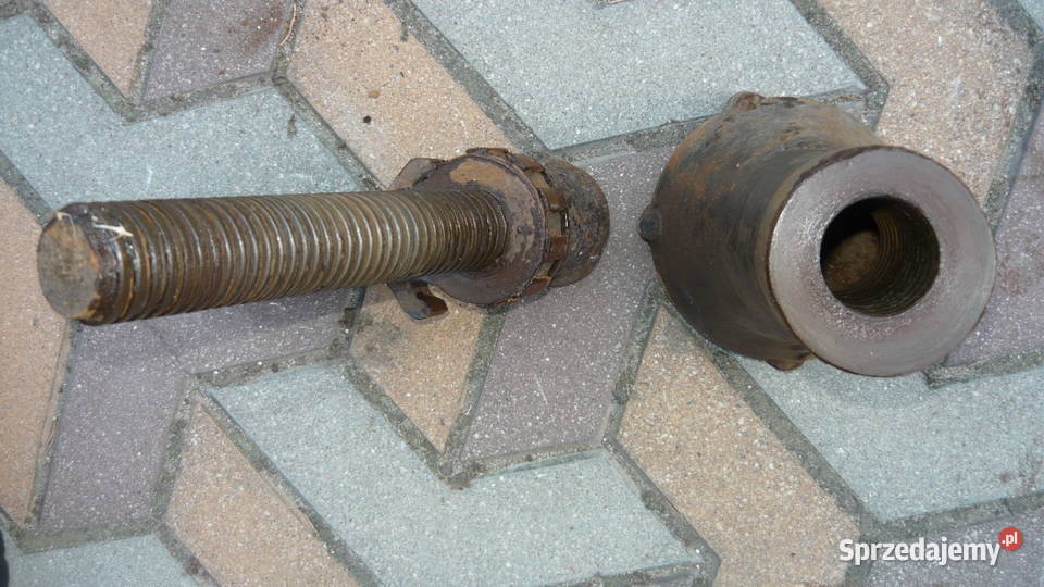 Podnośnik śrubowy lewarek stary Sokółka