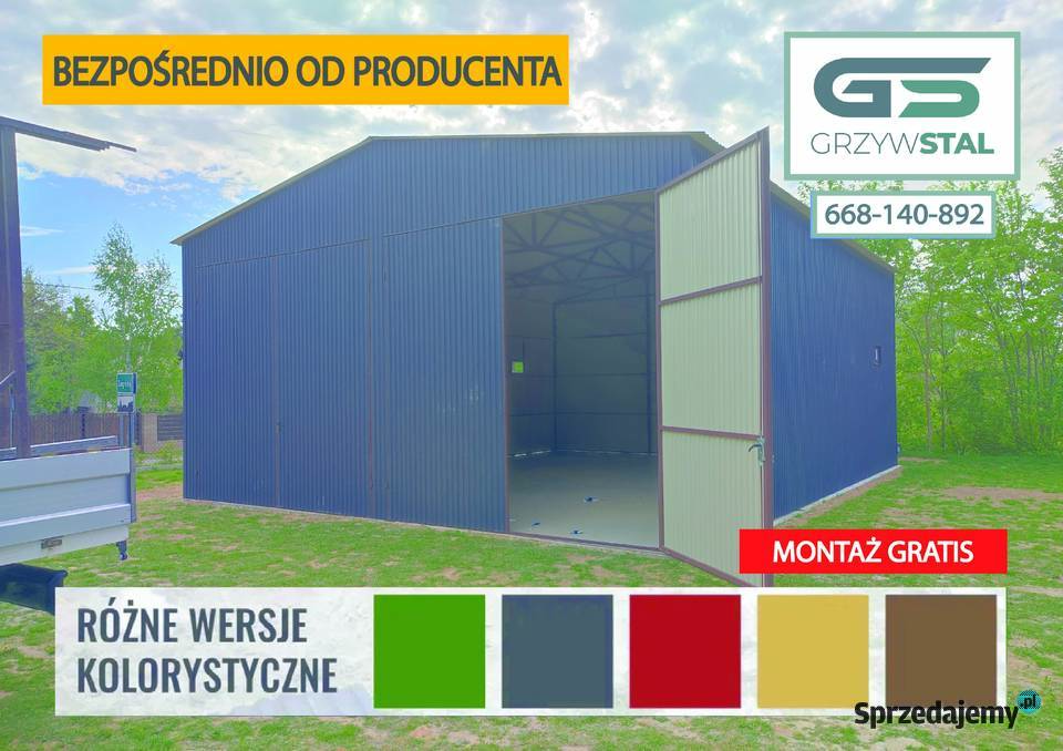 Garaż blaszany Garaże Blaszane Magazyn WiataHala Rzeszów