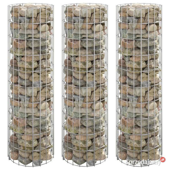 vidaXL Okrągłe donice gabionowe podniesione 3 Warszawa