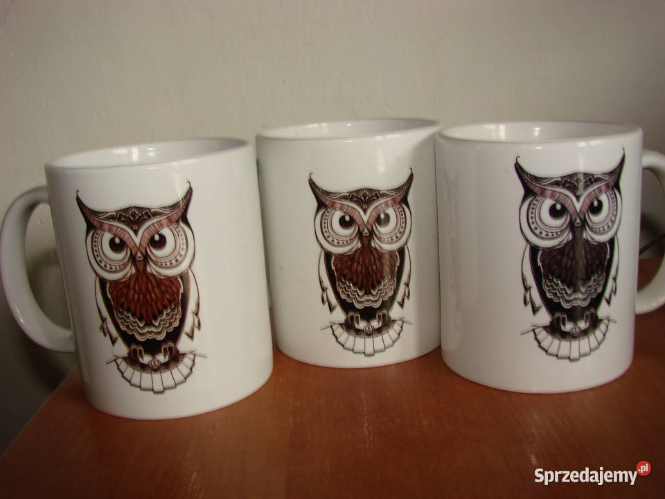 Sowa ceramiczny kubek pomorskie Pruszcz Gdański
