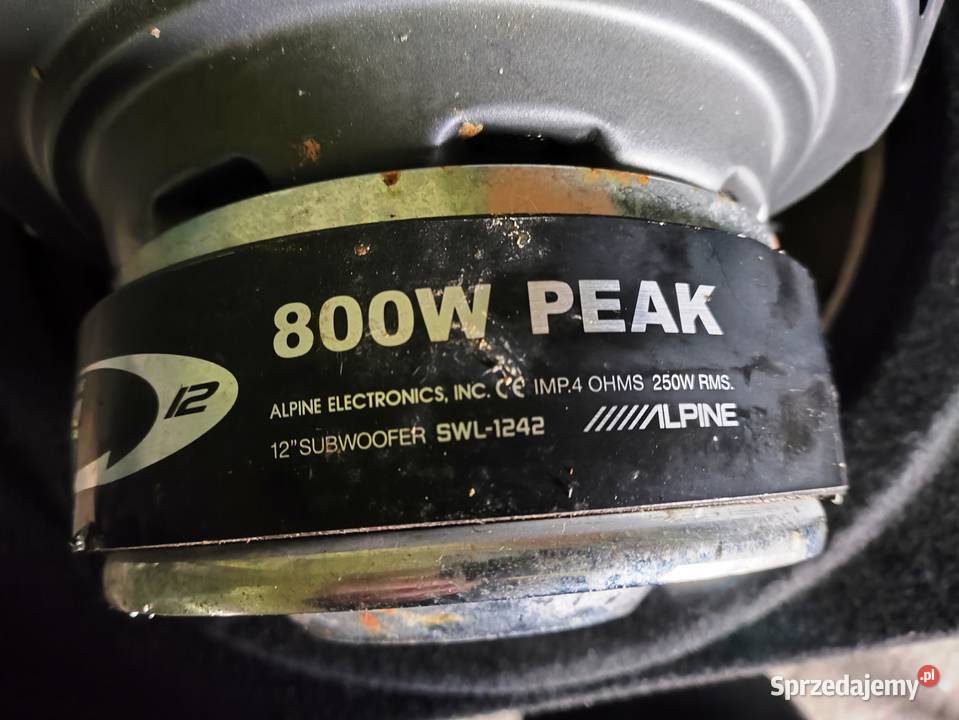 Skrzynia basowa bassowa tuba Alpine SWL1242 Niegowonice