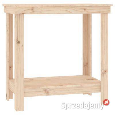 vidaXL Stół roboczy 80x50x80 lite drewno Warszawa