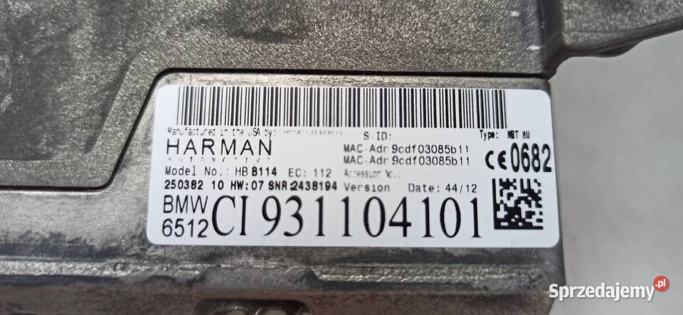BMW F10 F11 Zestaw NBT nawigacja CI931104101 Kumielsk