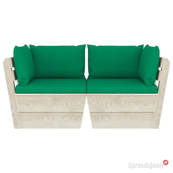 Ogrodowa sofa 2osobowa z palet z poduszkami mazowieckie