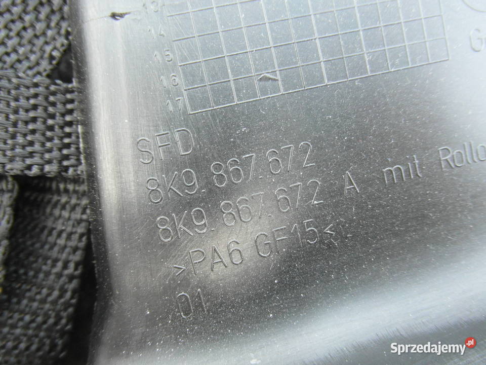 ramka drzwi prawy tył AUDI A4 B8 8K9867672 Szczecin