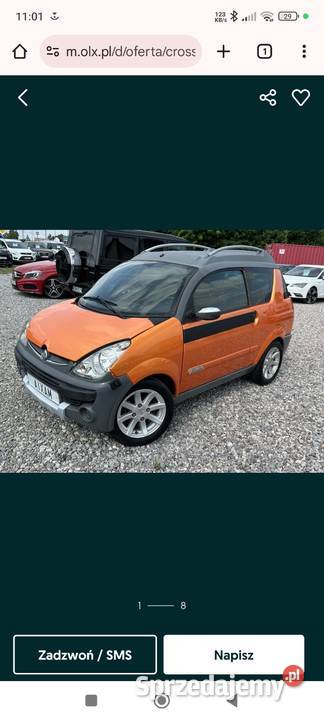 Microcar aixam crossline pomarańczowy Siedlce