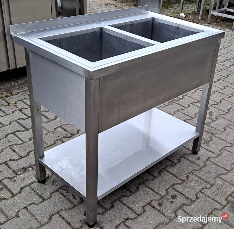 Zlew Basen 2 komorowy z Półką 1006085 M1248 N Nowe Skalmierzyce