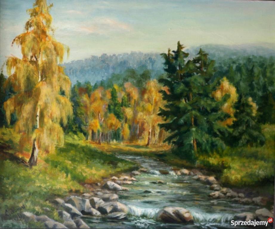 Kwiaty Żółte tulipany obraz olejny 50X60 Malarstwo Nowy Sącz