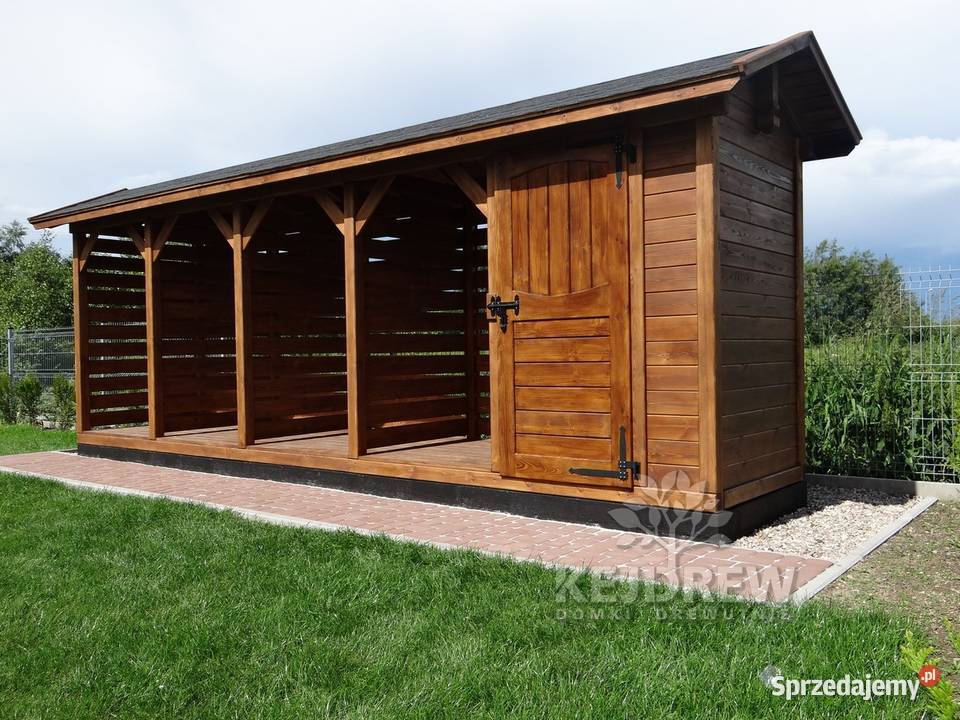śmietnik drewniany śmietnik ogrodowy zamykany