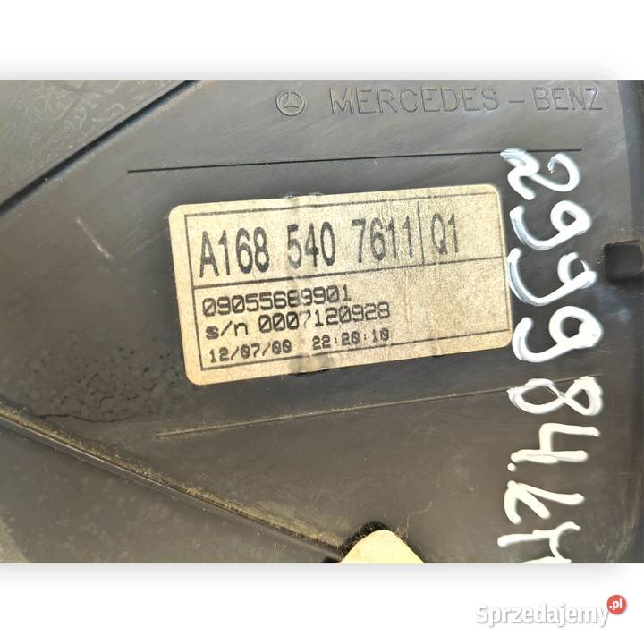LICZNIK ZEGARY A1685407611 Mercedes W168 17 CDI osobowe Chełm