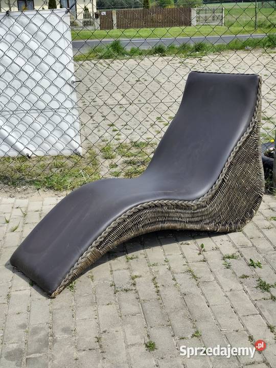 Leżak Ogrodowy Ratanowy