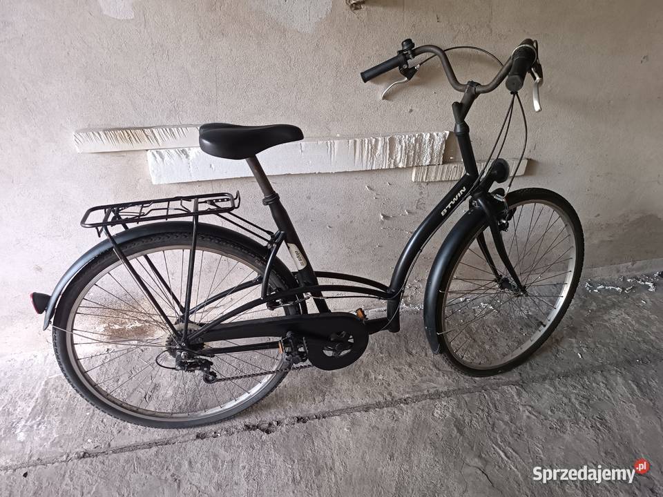 Wygodny rower BTwin Elops 300 Czarny Miejskie małopolskie Libiąż