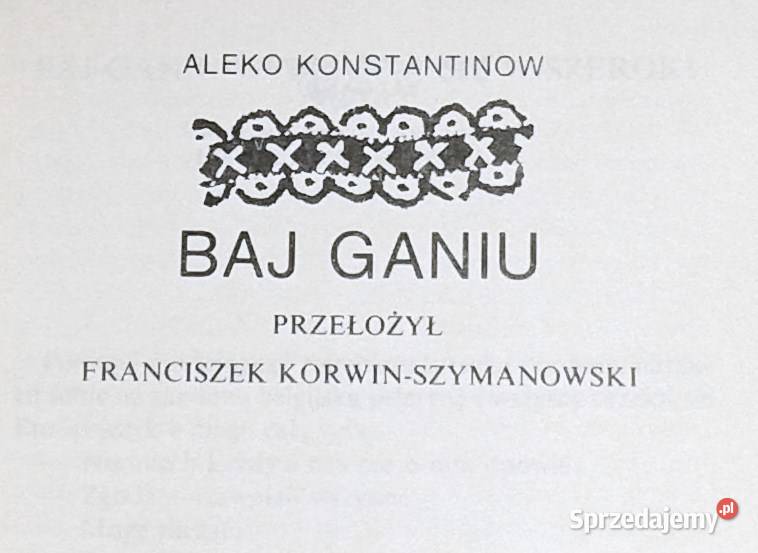 Baj Ganiu Aleko Konstantinow miękka