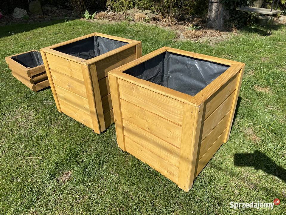 Donice Ogrodowe drewniane duże Kęty sprzedam