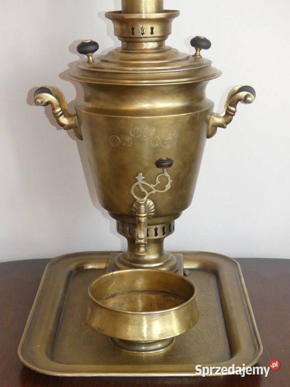 Dekoracyjny samowar braci Woroncow Tuła XIX wiek Poznań