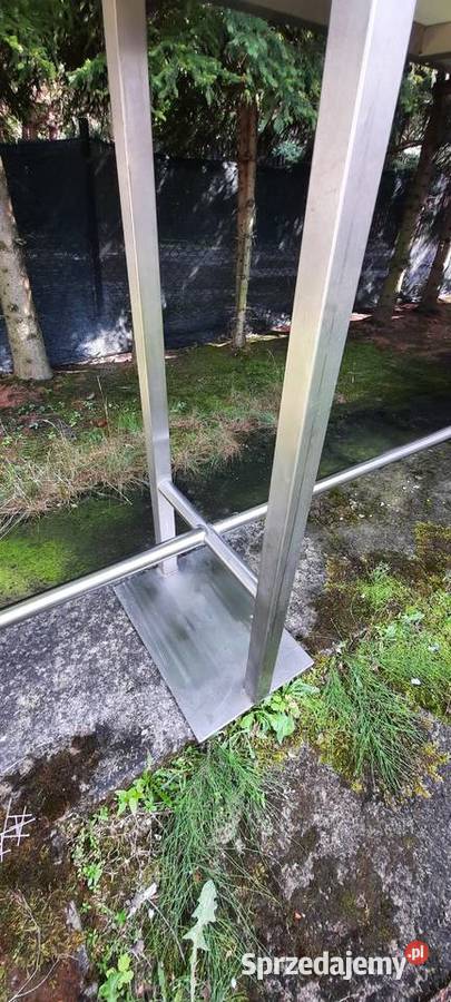 Stół barowy 35m stal nierdzewna drewno Łomianki