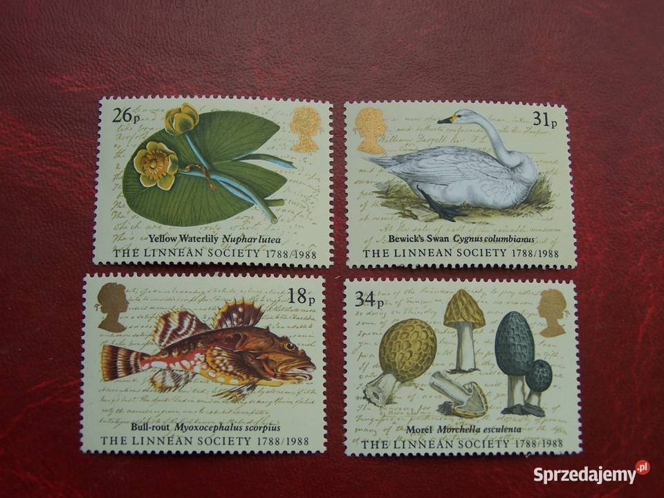 Wielka Brytania 1988 MNH Mi 113134 Fauna i Flora Tychy