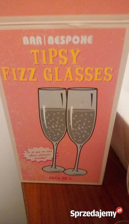 02 Okulary tipsy Fizz Kieliszki do szampana Warszawa sprzedam