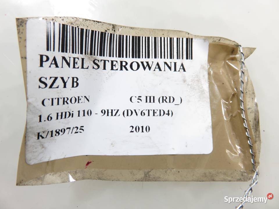PANEL SZYB CITROEN C5 III RD 96660257XT osobowe Panele sterowania, przełączniki małopolskie