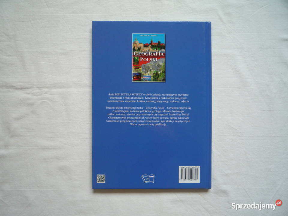 NOWA Książka Geografia Polski Biblioteka wiedzy Rok wydania 2018 zachodniopomorskie Szczecin sprzedam