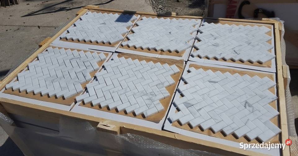 MOZAIKA MARMUROWA PŁYTKI MARMUROWE BIANCO Bielawa