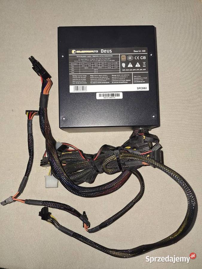 Zasilacz SilentiumPC Deus G1 500W 80 Bronze Obudowy i zasilanie Elbląg sprzedam
