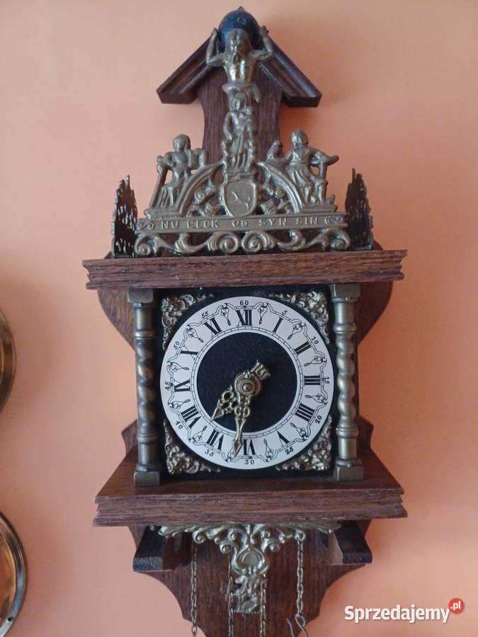 Piękny zegar duży Holender