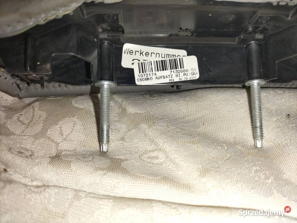 Osłona tylna tunelu środkowego BMW E60 E61 Deski rozdzielcze, konsole śląskie