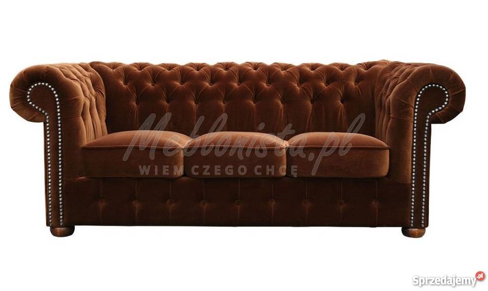 Sofa Chesterfield Classic 3 osobow sprężyny Wrocław