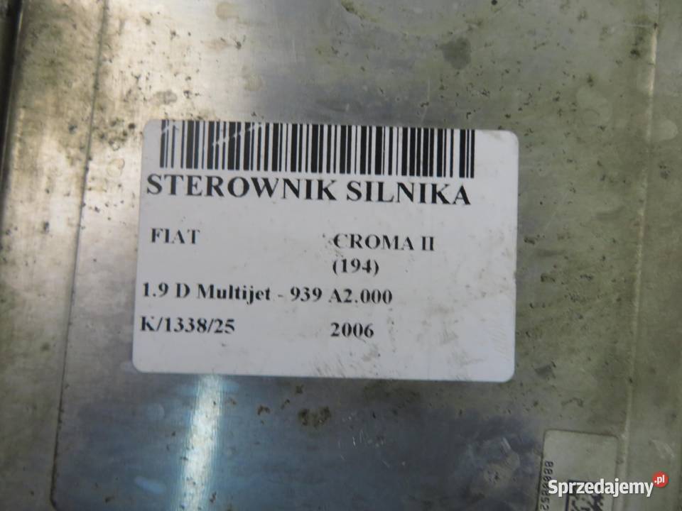 STEROWNIK FIAT CROMA II 194 19 D Multijet osobowe małopolskie