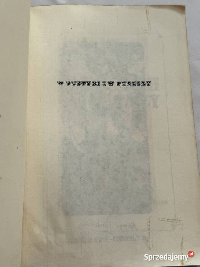 W pustyni i w puszczyHSienkiewicz ksiazka Lublin