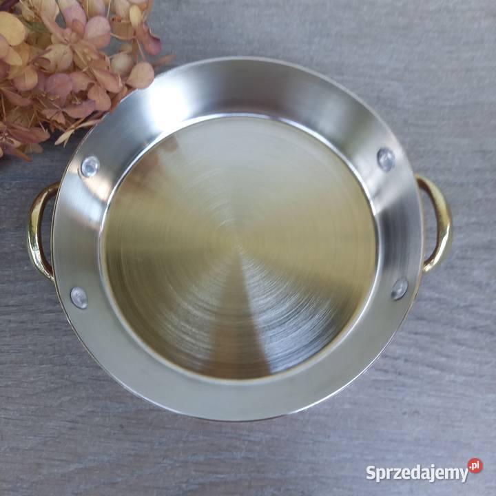 Miedziana patelnia do serwowania średnica 15 Warszawa sprzedam
